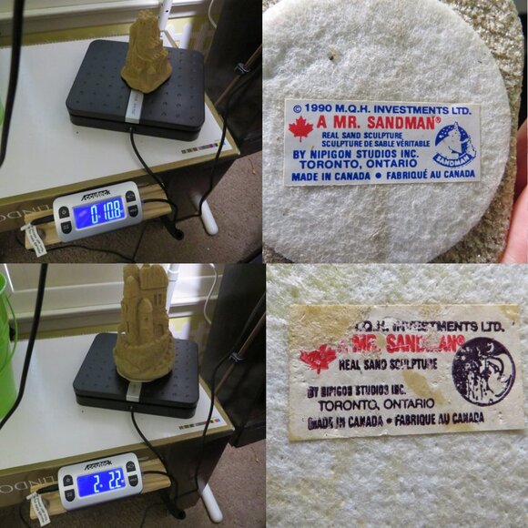 Real Sea Shells Vintage (2) Sandcastles Mr. Sandman OVER 5 POUNDS - Picture 3 of 14